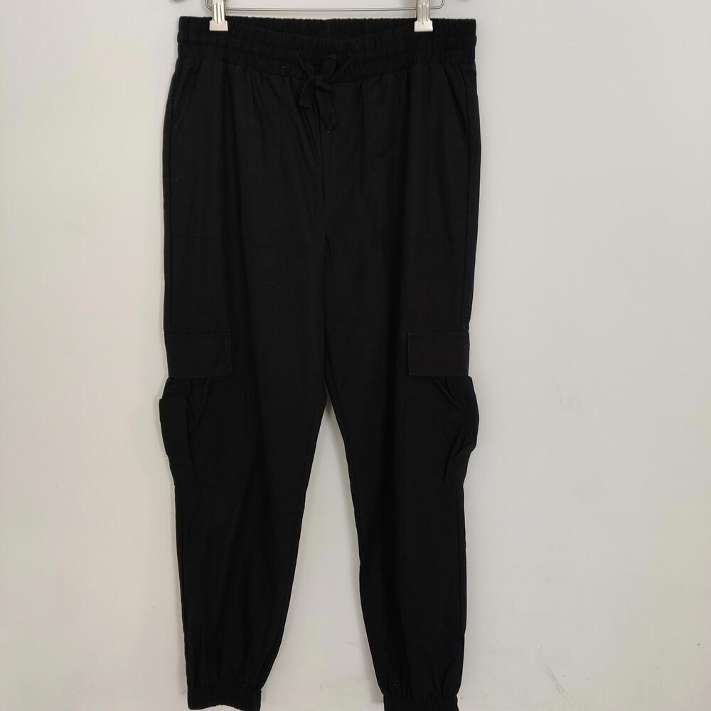 LC Waikiki Women's Cargo Pants Black Size US 8 Gorpcore Streetwear 100% Cotton